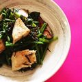 神風＊'s cooksnap of when they made たらとほうれん草のうま塩昆布バター炒め.