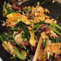 Amylia's cooksnap of when they made 菜の花とホタルイカ炒め.
