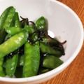 低カロ探検隊's cooksnap of when they made スナップエンドウの塩昆布和え.