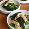 Burky's cooksnap of when they made 菜花と油揚げの煮浸し。.
