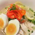 さや香さん's cooksnap of when they made 素麺でお昼ごはん！ フォー風の鶏出汁麺.