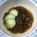 みわたけ's cooksnap of when they made 手作り三杯酢で頂く簡単もずく酢♪.