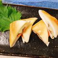 miya☆miki's cooksnap of when they made はんぺんの明太チーズはさみ焼き.
