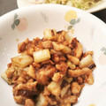 プラハの街並み's cooksnap of when they made 鶏むね肉と長ネギのマヨポン炒め.