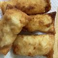 ☆motsu☆'s cooksnap of when they made ❤うま☆簡単♪餃子の皮でササミチーズ☆.