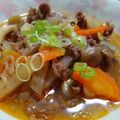 クレちゃん's cooksnap of when they made 甘辛☆牛肉と根菜のスープ.