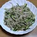 55才のおじさん's cooksnap of when they made もやしときゅうりのナムル.