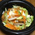 QPはにー's cooksnap of when they made さつま揚げと春キャベツのレンジ蒸し.