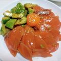 あららぎもみじ's cooksnap of when they made 簡単 激うま サーモン ポキ丼.