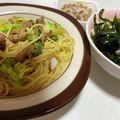 クックEVWZ3X☆'s cooksnap of when they made さば缶パスタ.