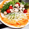ぁみぁみ's cooksnap of when they made ひらひら大根とにんじんの紅白豚しゃぶ.