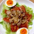 きなこもっちり's cooksnap of when they made カリカリ豚バラと香味だれのおかずサラダ.