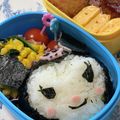 nenona's cooksnap of when they made 『クロミちゃん♡』おにぎり弁当♡キャラ弁.