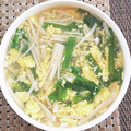 リンリン☆☆☆'s cooksnap of when they made にらとえのきの中華たまごスープ.