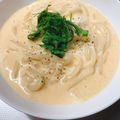 おきんこ's cooksnap of when they made たらこスプレッドのカルボナーラ風うどん.