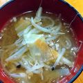 ＊みのりん＊'s cooksnap of when they made 味噌ラーメン風★豚&もやしスープ.