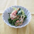バカリャウ's cooksnap of when they made 三つ葉の梅ツナ山葵マヨ和え♡.