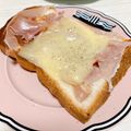 こだんぷ's cooksnap of when they made メープルのチーズ生ハムトースト♡.