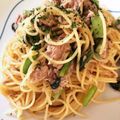 あゆもんた's cooksnap of when they made 絶品ツナと小松菜のガーリックポン酢パスタ.