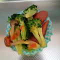 笑顔のまんま's cooksnap of when they made ブロッコリーとウインナー炒め.