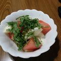 ramieru's cooksnap of when they made トマトと長芋のポン酢サラダ.