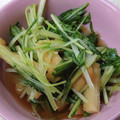 ★☆桜ママ☆★'s cooksnap of when they made *＊簡単一品*＊水菜と油あげの煮浸し✾.