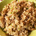 scanty's cooksnap of when they made 黒胡椒DE舞茸のにんにくバター焼きご飯❤.
