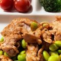 ☆yukapi☆'s cooksnap of when they made 豚肉の枝豆入りケチャップソース.