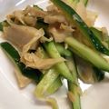 クックOWPJU3☆'s cooksnap of when they made 穂先メンマときゅうりのピリ辛和え.