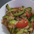 あきにゃまむ's cooksnap of when they made トマトときゅうりとツナの和え物.