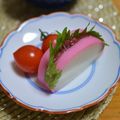 taruママ's cooksnap of when they made 定番おつまみ【板わさ（梅大葉）】蒲鉾.