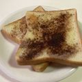 papikun's cooksnap of when they made ココアトースト 簡単です。.