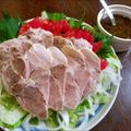 ねずみんパラダイス's cooksnap of when they made 塩豚　蒸してジューシー～薬味ソースがけ.