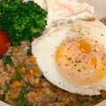 ♡ちょも♡'s cooksnap of when they made レンジでかんたん！和風ガパオライス風弁当.