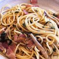 あき818's cooksnap of when they made 簡単☆激ウマにんにくと大葉の和風パスタ.