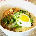 Cherishy's cooksnap of when they made ★納豆とろろキムチそば(温玉のせ)★.