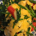 んりおか's cooksnap of when they made ほうれん草＆カニカマの卵炒め.