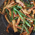 みーこ24451's cooksnap of when they made お弁当にも◎いんげんとちくわのきんぴら.