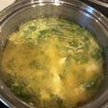 らいらいらー's cooksnap of when they made 5分で完成！水菜と卵の味噌汁♪シャキふわ.