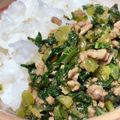 Nya6nya6's cooksnap of when they made 大根の葉と挽肉のみそ炒め.