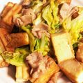 ぬこみん's cooksnap of when they made 春キャベツ＆厚揚げ＆豚肉の生姜醤油炒め.