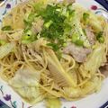 mcapちゅん's cooksnap of when they made たけのこと春キャベツの和風パスタ.