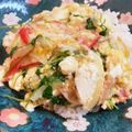 mami5san's cooksnap of when they made お豆腐とカニカマのたまご丼.