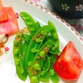 ジュリネ☆'s cooksnap of when they made ★スナップえんどうのナムル.