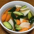 QPはにー's cooksnap of when they made 簡単☆だしまろ酢のピクルス.