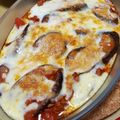 ぽち2号's cooksnap of when they made ナスのトマトチーズ焼.