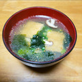 かしゅみん♡'s cooksnap of when they made 厚揚げねぎわかめのごま油香る生姜スープ.