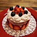 ヨダぽよ's cooksnap of when they made 超簡単！1歳のバースデーケーキ！.