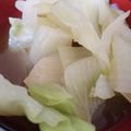 AiYuKE's cooksnap of when they made きゃべつと玉ねぎの味噌汁.