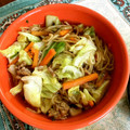bonnet's cooksnap of when they made 那須塩原スープ焼きそば...風.